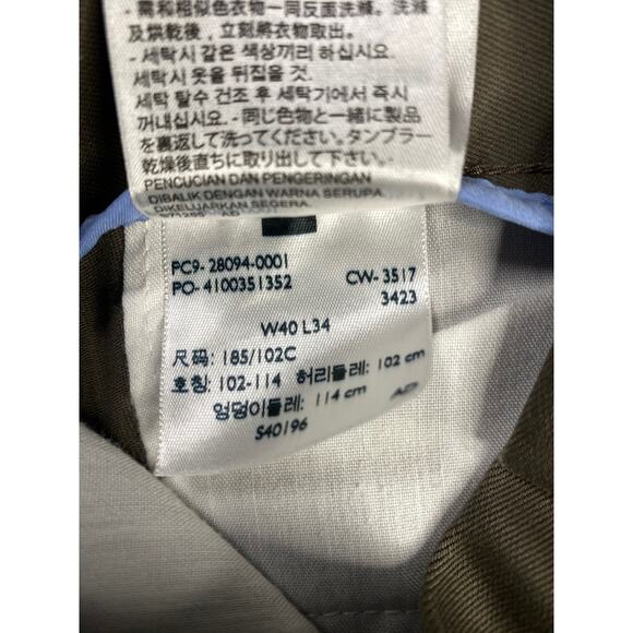 Dockers Men's Khaki Pants 40x34 Classic Fit Brown Cotton Spandex Straight Leg - Picture 4 of 5